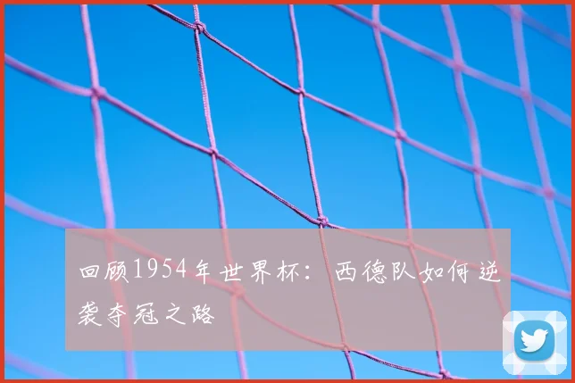回顾1954年世界杯：西德队如何逆袭夺冠之路